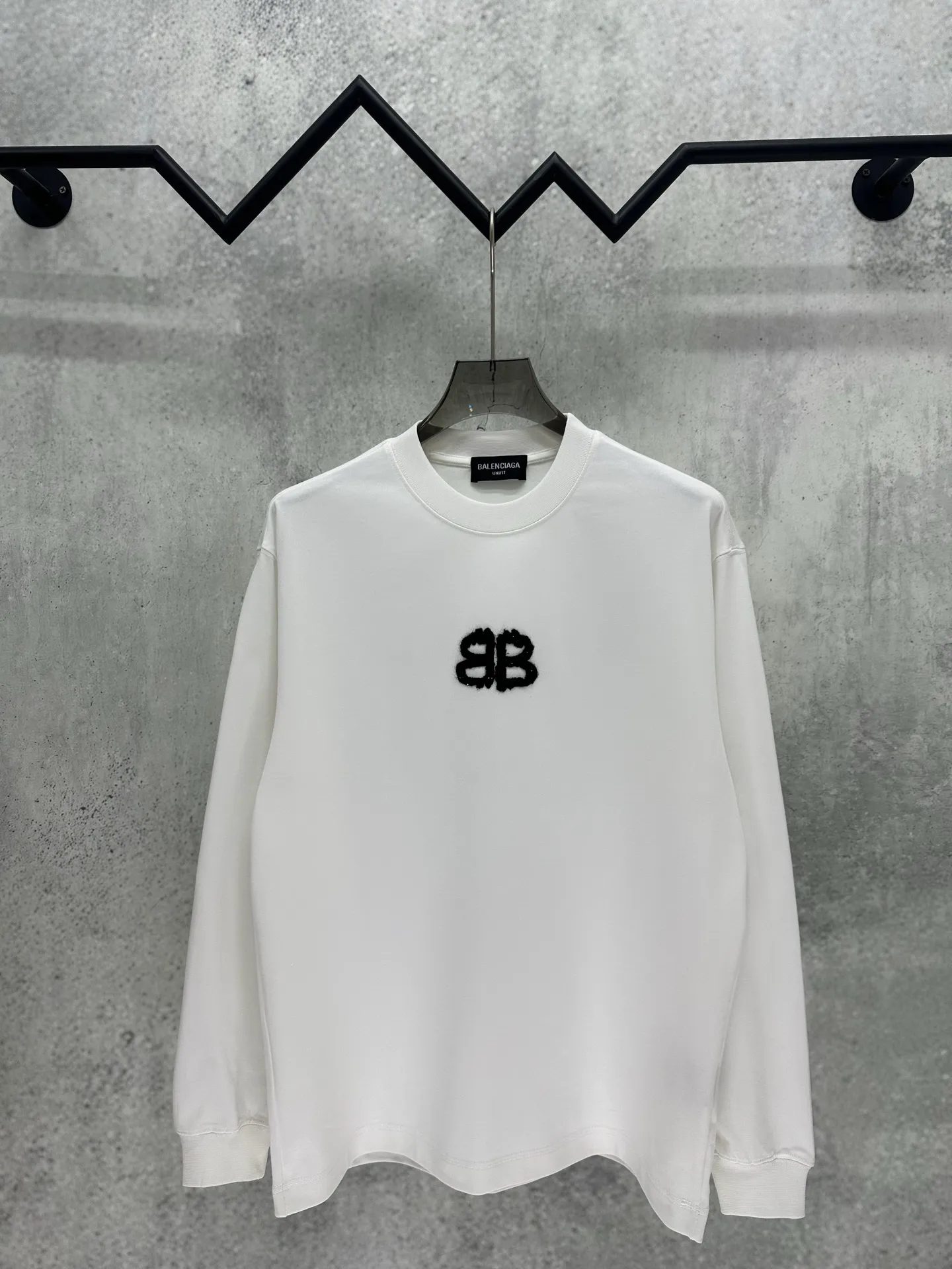 120💰 Balenciaga 2026ss 380g Versatile Same Style -Size：S M L XL -Color：Black